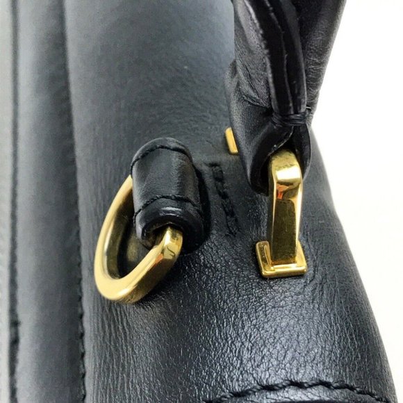 CELINE 2WAYHand Bag Trapeze Shoulder bag Gray x Black x Orange - Picture 3 of 12